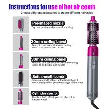 This tool requires more effort of you while styling the hair if you have thick hair. New Hot Air Brush 5 In 1 Hair Dryer Brush Curling Iron Heat Brush Hair Straightener Blow Dryer Hot Comb Electric Hairdryer Set Hot Air Brushes Aliexpress