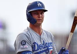 Joc pederson stands on the field during a baseball game against the washington nationals in july. Dodgers Spring Training Joc Pederson Slowed By Minor Injury Dodger Blue