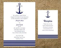 Printable Anchor Navy Nautical Beach Cruise Destination Wedding Invitation Set Suite Colors Can Be Changed