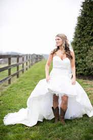 Dress And Boots Short Country Wedding Dress Western Style Wedding Dress Country Wedding Dresses