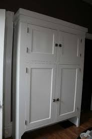 This modern kitchen cabinet from latitude run fits nicely with any decor and can be used in the kitchen, pantry, closet, garage, or bathroom to create stylish additional storage. Old Large Antique Country Classic Kitchen Hutch Pantry Cabinet Painted White 250669053