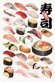 Sushi 1 Sehyun Lee Food Artwork Food Art Cute Food Art