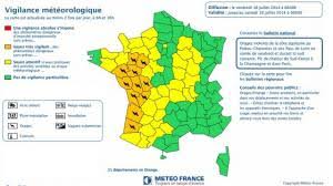 Carte de vigilance météorologique de météo france, lundi 11 juin à 17h20. Alerte Meteo France Orange 11 Departements De L Ouest En Vigilance Orage