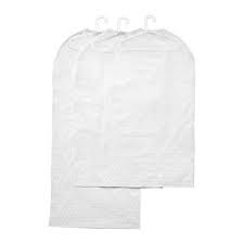 Pluring Housse Vetements Lot De 3 Blanc Transparent Organizacao De Vestuario Ikea Roupas