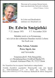 Traueranzeigen von Edwin Smigielski