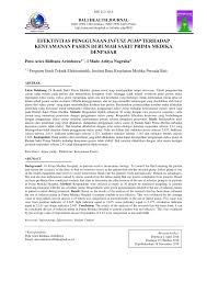 Dalam pemberiannya perlu memakai alat infus pump atau syringe pump. Pdf Efektivitas Penggunaan Infuse Pump Terhadap Kenyamanan Pasien Di Rumah Sakit Prima Medika Denpasar