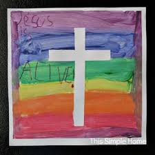 This Simple Home Easter Cross Painting Crafts By Season Cross Paintings Easter Cross