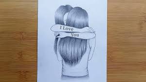 I copied this drawing off farjana drawing academy in 2019. Best Friends Drawing Tutorial Step By Step How To Draw Two Friends Hugging Each Other Youtube