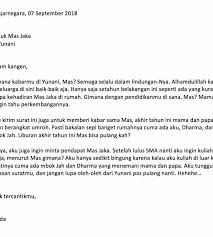 Berisi contoh surat pribadi pendek untuk sahabat, teman, orang tua, keluarga, dan untuk guru singkat. 16 Contoh Surat Pribadi Untuk Guru Kakak Saudara Contoh Surat