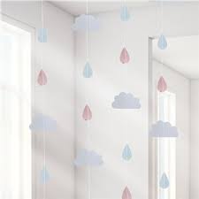 Itty Bitty Baby Shower Hello World Rose Gold Raindrop Hanging Decoration Baby Boutique