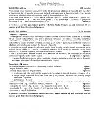 Barem Bac 2018 Limba RomanÄƒ Barem Si Rezolvare Dcnews