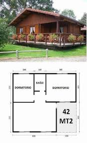Plano Para Pequena Cabana De Madera En 2020 Casas Prefabricadas Casas Disenos De Casas De Campo