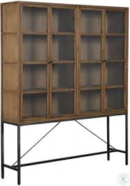 Brunswick Brown And Black Large Curio Cabinet In 2020 Glass Curio Cabinets Curio Cabinet Display Cabinet Modern