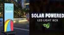 Outdoor Solar Power Street Led Advertising Light Box Rectangle Sign Board  Solar Lightbox
