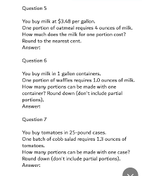By failing to pass a farm bill that subsidizes agricultural activity and funds the fo. Question 5 You Buy Milk At 3 48 Per Gallon One Chegg Com