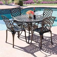 Courtyard, forecourt, yard) is an outdoor space generally used for dining or recreation that adjoins a residence and is typically paved. Kinger Home 5 Piece Bronze Frame Patio Set Lowes Com Cast Aluminum Patio Furniture Aluminum Patio Furniture Patio Dining Set