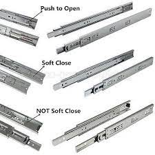 Ball Bearing Drawer Slides Glides Runners Rear Side Mount Full Extension Slide Drawer Slides Diy Drawer Slides Drawer Sliders