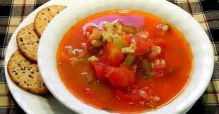 Tomato Barley Soup Barley Soup Canning Whole Tomatoes Soup Recipes