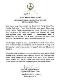 Semua kaum muslim sepakat bahwa sholat lima waktu harus dikerjakan pada waktunya, dalilnya adalah firman allah subhanahu wa ta'ala Hebahan Kenyataan Rasmi Polis Daerah Perak Tengah Facebook