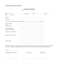 Berita acara kejadian adalah susunan acara suatu kejadian tertentu sebagai bukti legal tentang berlangsungnya suatu kejadian membuat berita acara kejadian sebagai berikut : Contoh Form Laporan Kejadian