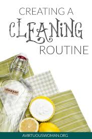 creating a cleaning routine