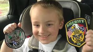 Officer Noah” collecting patches from across the country