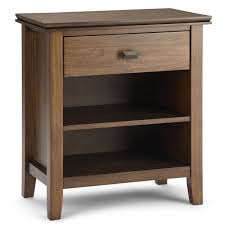 Storage units bedside tables chest of drawers cupboards furniture cabinets kids. Simpli Home Artisan Bedside Table 1 Drawer Brown 15 In X 24 In 3axcart 02rnab Rona