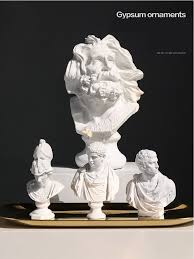 Pabrikasi gypsum plafon sendiri sudah berwarna putih. 8 Cm Mini Sederhana Stereoscopic Klasik Athena Plester Gambar Gypsum Patung Resin Patung Indah Model Miniatur Aliexpress