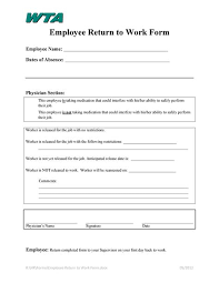The families first coronavirus response act (ffrca) requires certain employers to provide employees with medical leave for specific. Employer Doctor Release Form To Return To Work 44 Return To Work Work Release Forms Printable Templates Jdbahamon