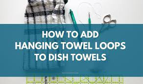 Featuring the word farmhouse at the bottom stenciled in distressed solid, accented by grain sack stripes above and below it on solid cotton chambray base. Easy To Sew Towel Hanging Loops In 5 Minutes Petite Font