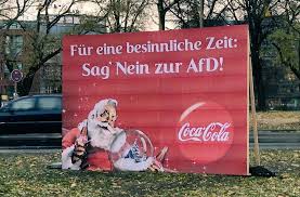 He moved them and said drink water pic.twitter.com/u1ajg9pcxq. Coca Cola Gegen Afd Ein Werbebanner Sorgt Fur Verwirrung Politik Stuttgarter Zeitung