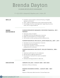 Resume Examples 2017 Skills Lebenslauf Anschreiben Finanzen Lebenslauf