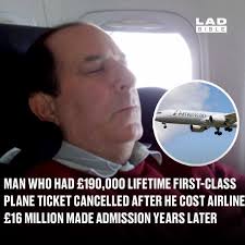 He took more than 10,000 flights before having it taken away 😳