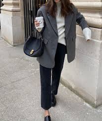 Felicia Akerstrom On Instagram Grey Just Like The Weather Zalando Zalandostyle In 2020 Smart Casual Women Classy Smart Casual Women Fashion