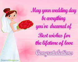 Wishing you both a wonderful wedding and life together. Wedding Wishes For Bride Congratulations Messages For Bride