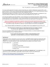 How to unlock a life income fund. Application To Unlock Alberta Funds Due To Financial Hardship Application To Unlock Alberta Funds Due To Financial Hardship Pdf Pdf4pro