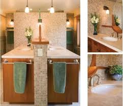 Back To Back Vanities With 2 3 Wall Home Decor Pinterest Jack And Jill Bathroom Craftsman Bathroom Bathroom Design