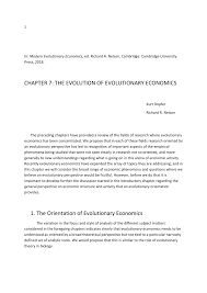The book has many strengths. Pdf Modern Evolutionary Economics An Overview
