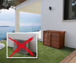 Decoclim Cache Climatisation En Bois Exotique Decoclim Idee Deco Exterieur Terrasse Bois Exotique Deco Piscine