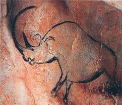 Early Paleolithic Rhino 25 000 30 000 Bce Cave Paintings Prehistoric Painting Paleolithic Art