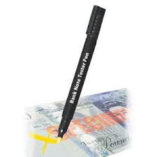Ventajas del detector de billetes falsos respecto al rotulador de billetes falsos. Lapiz Detector De Billetes Falsos Districomp