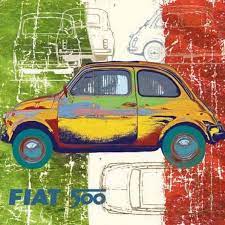 Lamina Pop 500 Ii Ref Ct-tpvs6408 Tamano 50cm X 50cm Autor Valerio Salvini Laminas Para Enmarcar Online - Enmar-k2 Enma Fiat 500 Fiat Fiat 500 Vintage