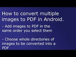How to turn a picture into a pdf on android. Multiple Image Files Or Photos To Pdf Converter Apps On Google Play