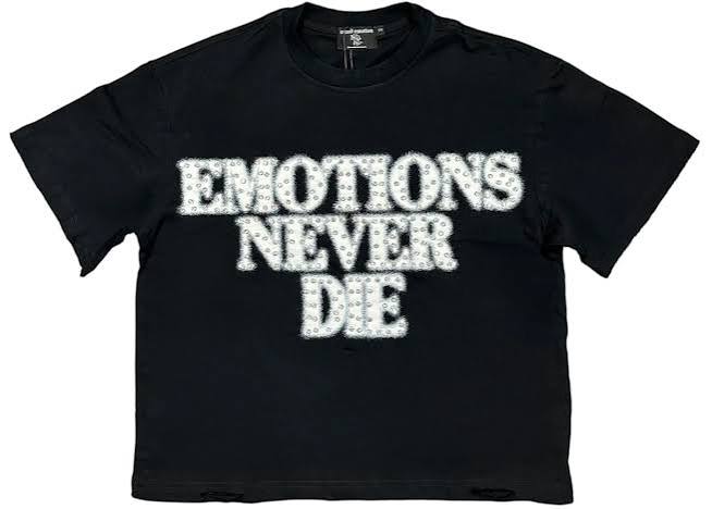 MIXED EMOTIONS RHINESTONE TEE BLACK MEN'S