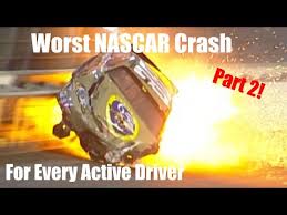 Additionally, many accidents happen during rush hour and in intersections. Worst Crash For Every Active Nascar Cup Driver Part 2 Youtube