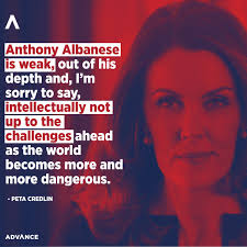 Credlin is right. Albanese is weak and woke.
