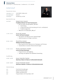 German cv template | lebenslauf 3 january, 2014 leave a comment. Lebenslauf Muster 48 Kostenlose Vorlagen