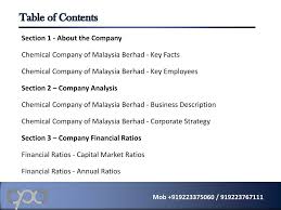 List of chemicals manufactures companies in malaysia like petronas malaysia was established on 1974 and with their website, petronas chemicals announce their products for the good of consumer including olefins, polymers, fertilisers, methanol, and other basic chemicals and dericvative products. Ppt Chemical Company Of Malaysia Berhad Ccm Financial And St Powerpoint Presentation Id 2807967