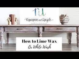this is a quick tutorial on how to lime wash or lime wax a piece of wood i ve included a video tut white washed furniture coffee table makeover table makeover