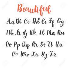 Mano Dibujar El Alfabeto Letras Mayusculas Y Minusculas Fuente De Caligrafia Letra De La Mano Ilustracion Del Vector Ilustraciones Vectoriales Clip Art Vectorizado Libre De Derechos Image 77826973